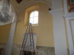 2.9. 2018 Malování kaple - po včerejším odstranění lešení